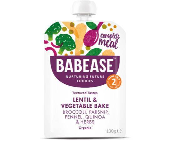 Babease Organic Lentil &Vegetable Bake [130g x 6] Babease