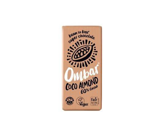 Ombar Coco Almond Raw Chocolate Bar [70g x 10] Mood Foods