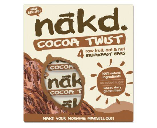 Nakd Cocoa Twist Bar Multipack [(30gx4)] Nakd