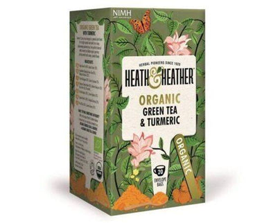 Heath & Heather Org Green Tea/Turmeric [20 Bags] Typhoo Tea