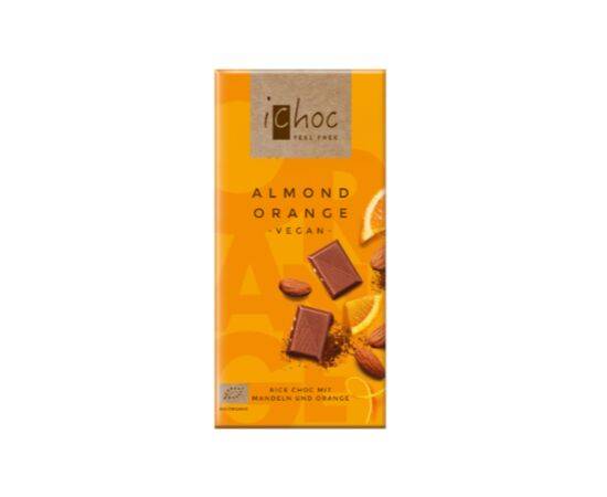 Ichoc Almond Orange RiceChoc [80g x 10] Ecofinia Gmbh Vivani Ichoc