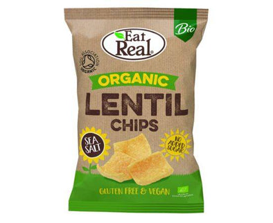 Eat Real Org Lentil SeaSalt Chips [100g x 10] Eat Real