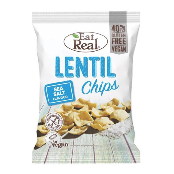 Eat Real Sea Salt Lentil Chips 22g x 24