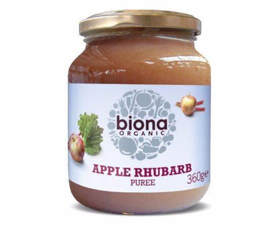 Biona Org Apple/RhubarbPuree NAS [360g x 6] Biona