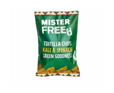 Mister Free'd Tortilla Chips - Kale/Spinach [135g x 12] Mister Free'd