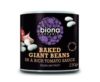 Biona Baked Giant Beans In Tom Sauce Org [230g x 6] Windmill Organics