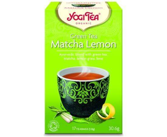 Yogi Tea Green Tea Matcha Lemon Org Tea [17 Bags] Yogi Tea