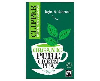 Clipper Organic Pure Green Tea [20 Bags] Kallo Foods (Co No 0289301