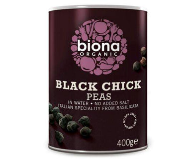 Biona Org Black Chickpeas No Bpa In Can [400g x 6] Windmill Organics