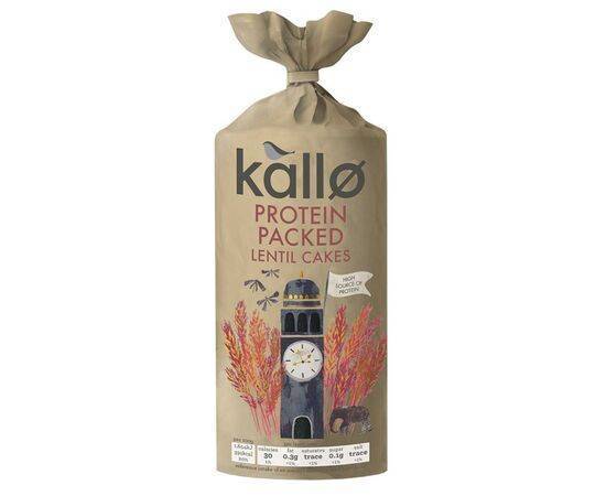 Kallo Protein Packed Lentil Cakes [100g x 6] Kallo Foods (Co No 0289301
