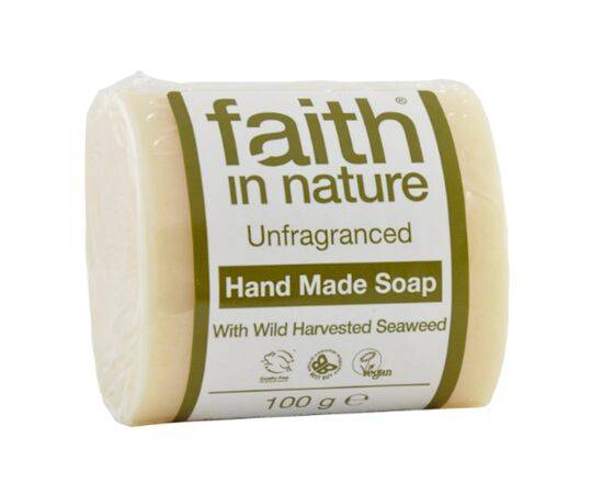 Faith  Org Unfragranced Soap with Seaweed [100g] Faith In Nature