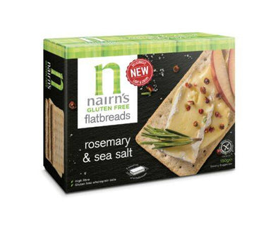 Nairns Rosemary & Sea Salt Flatbread [150g x 6] Nairns