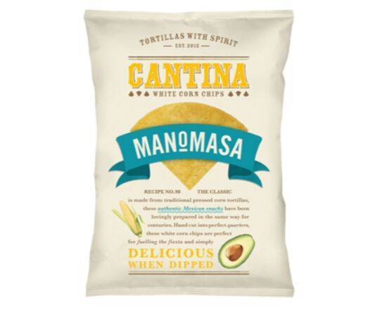 Manomasa Cantina WhiteCorn Chips [160g x 12] Its All Good