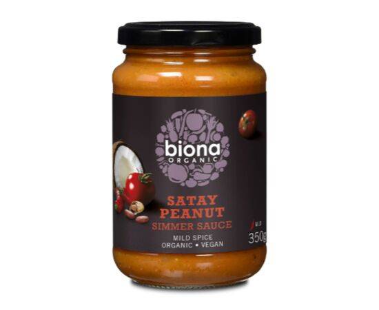 Biona Satay Spicy Peanut Org Simmer Sauce [350g] Windmill Organics