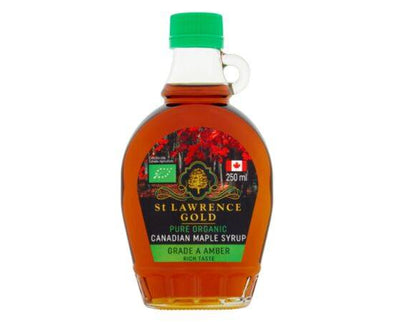 St Lawrence Gold OrganicAmber Maple Syrup [250ml] Djm Foods Soloutions