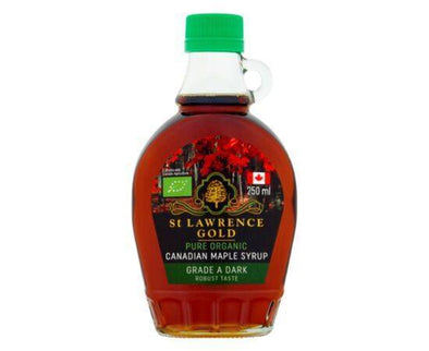 St Lawrence Gold OrganicDark Maple Syrup [250ml] Djm Foods Soloutions
