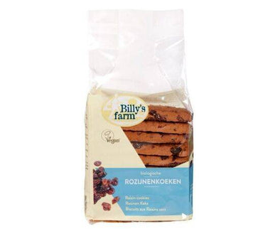 Billys Farm Raisin Cookies [230g] Health Stores Wholesale