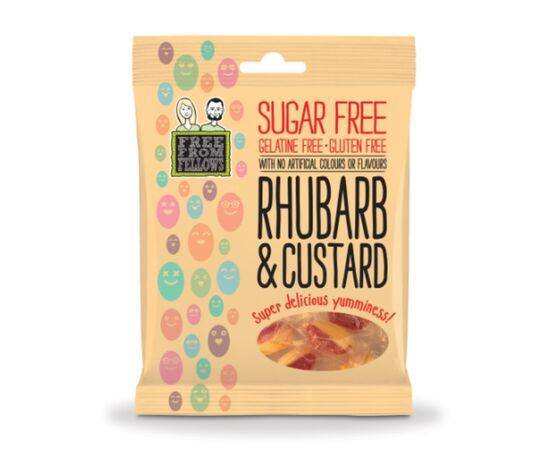 Free From Fellow RhubarbCustard Sweets [70g] Bravura Foods