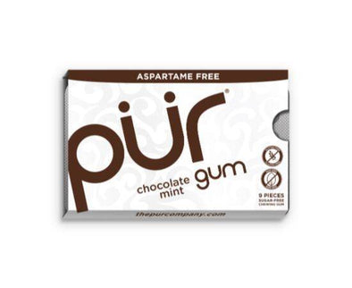 Pur Chocolate Mint Gum Blister [9 Piece x 12] Healthy Food Brands