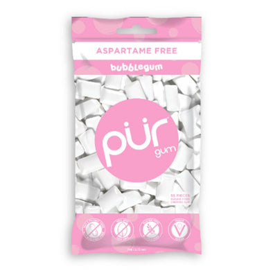 Pur Bubblegum Gum Bag 55 Piece x 12