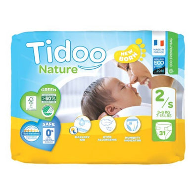 Tidoo Nappies - Size 2/S (3 6kg) 31s