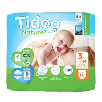 Tidoo Nappies - Size 3/M (4 9kg) 27s