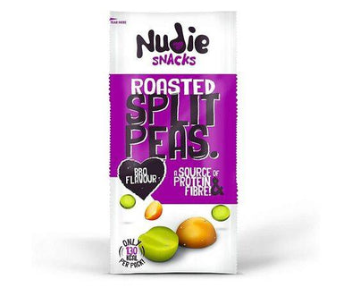 Nudies Roasted Split Peas BBQ [30g x 24] Numi Organic