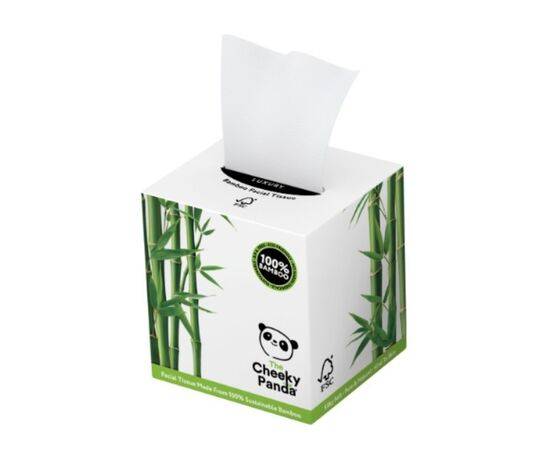 Cheeky Panda Sust BambooFace Tissues Cube [Single] The Cheeky Panda