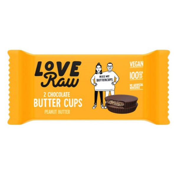 Love Raw Vegan Butter Cups - Peanut 34g x 18
