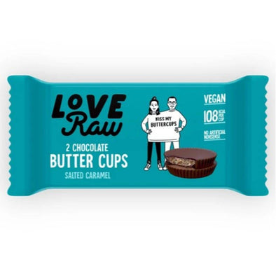 Love Raw Vegan Butter Cups - Salted Caramel 34g x 18
