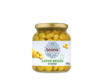 Biona Lupin Beans Organic Glass Jar [340g x 6]