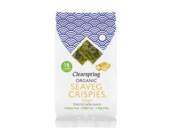 Clearspring Org Seaveg Crispies Ginger [4g x 16] Clearspring