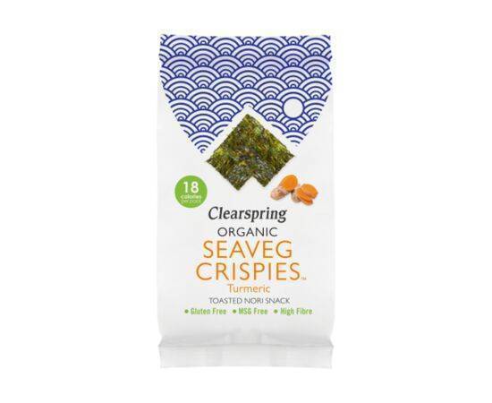 Clearspring Org Seaveg Crispies - Turmeric [4g x 16] Clearspring