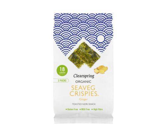 Clearspring Org Seaveg Crispies Mult Ginger [(4gx3)] Clearspring