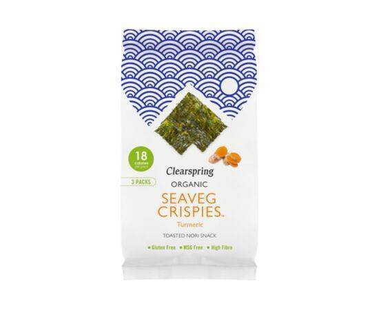 Clearspring Org Seaveg Crispies Mult Turmeric [(4gx3)] Clearspring