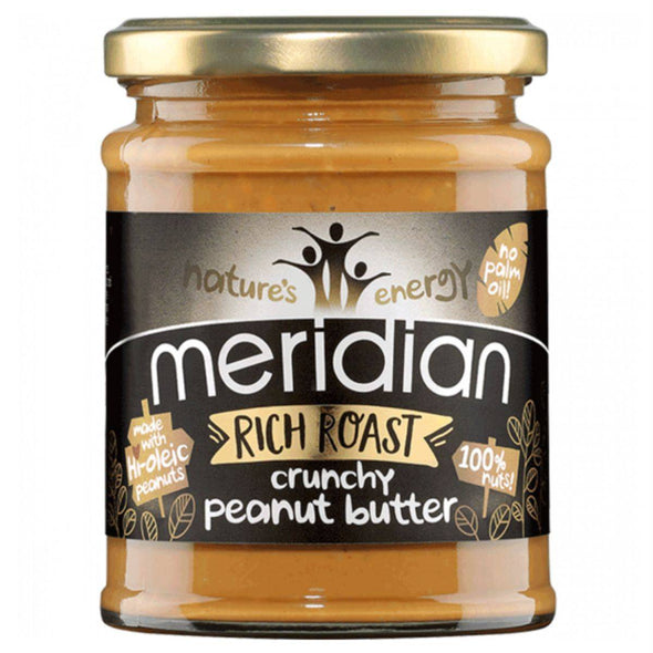 Meridian Rich Roast 100% Peanut Butter - Crunchy 280g