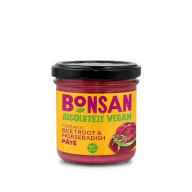 Bonsan Organic Vegan Beetroot Horseradish Pate 130g