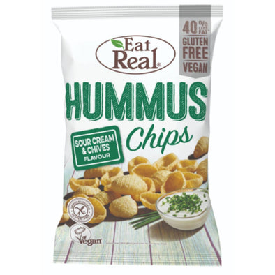 Eat Real Hummus Chips - Sour Cream Chives 135g x 10