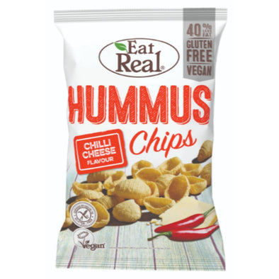 Eat Real Hummus Chips - Chilli Cheese 135g x 10