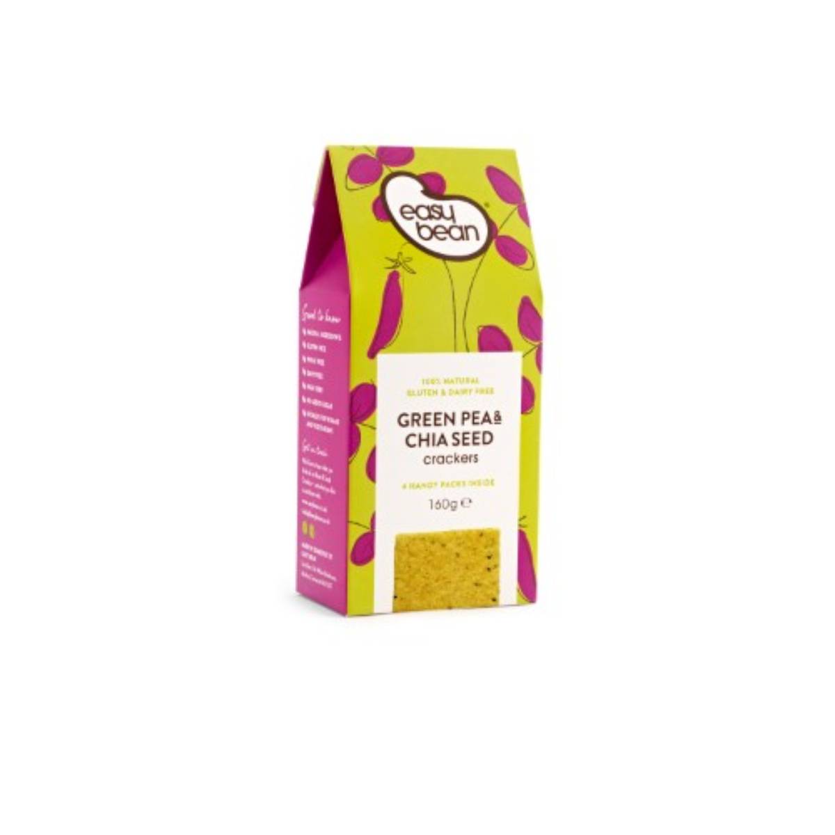Easy Bean Green Pea & Chia Seed Crackers 160g
