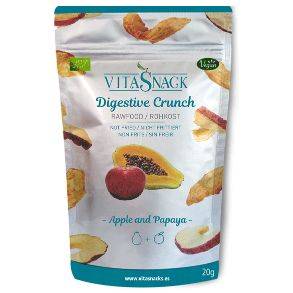 Vitasnack 100% Organic Raw Apple & Papaya Snack 20g x 10