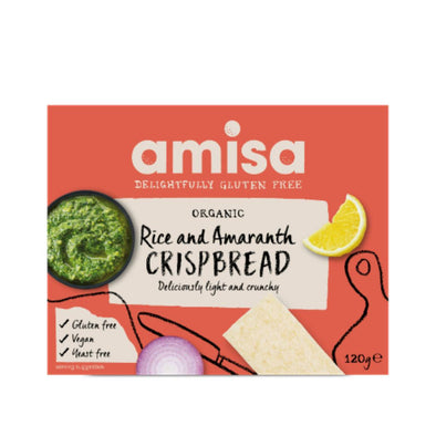 Amisa Amaranth Rice Crispbread - Gluten Free 120g