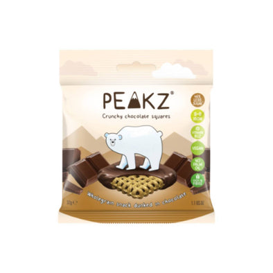 Peakz Crunchy Chocolate Squares 32g x 10