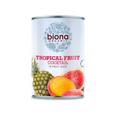 Biona Organic Tropical Fruit Cocktail In Juice 400g