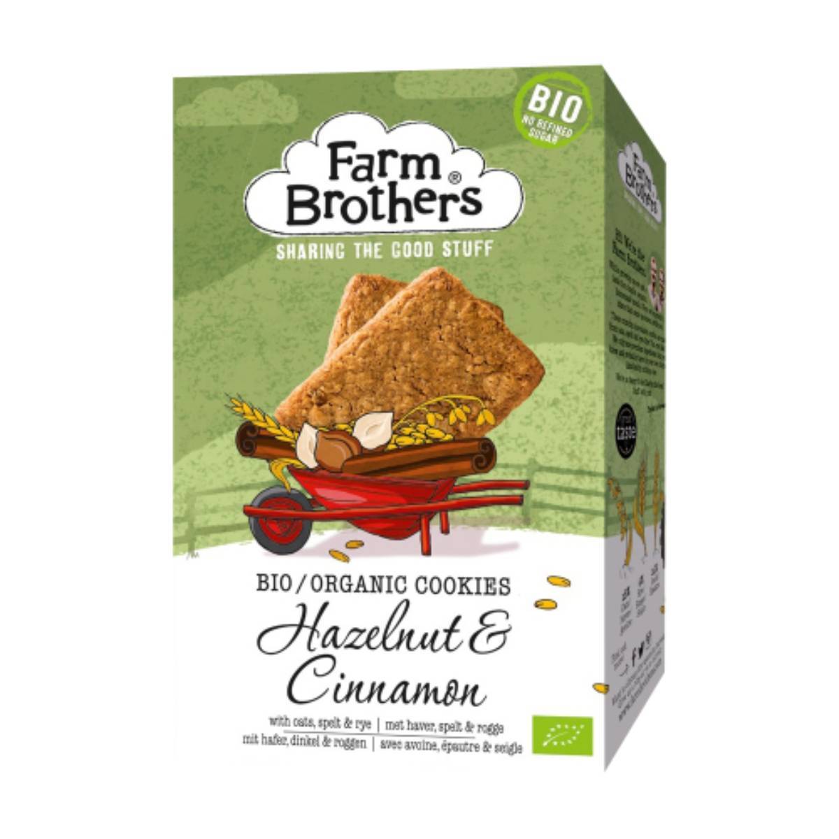 Farm Brothers Hazelnut & Cinnamon Cookies 150g