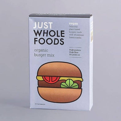 Just Wholefoods Organic Vegan Burger Mix 125g x 6