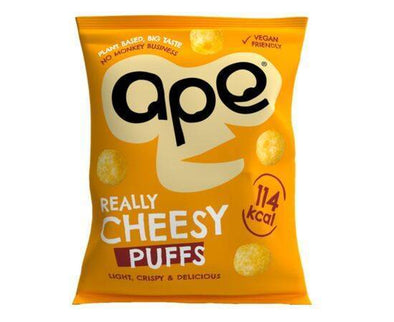 APE SNACKS COCONUT PUFFS CHEESE FLAVOUR 24G X 24
