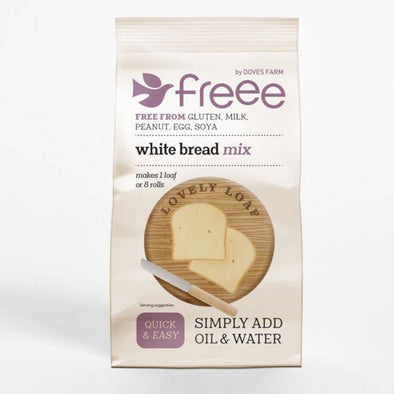 Doves Farm Freee Gluten Free White Bread Mix 500g x 4