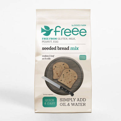 Doves Farm Freee Gluten Free Seeded Bread Mix 500g x 4
