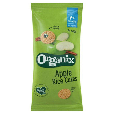 Organix Apple Ricecakes Multipack 7m+ (28gx4) x 5